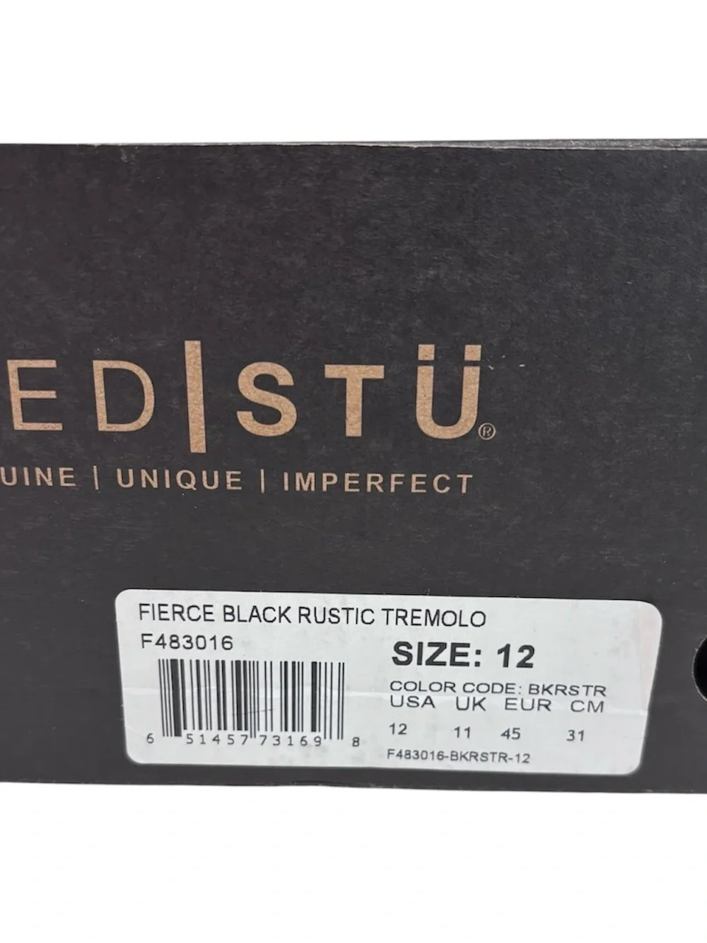 BedStu Fierce Teak Black Rustic TML distressed Leather Dress Shoes Mens Size 12